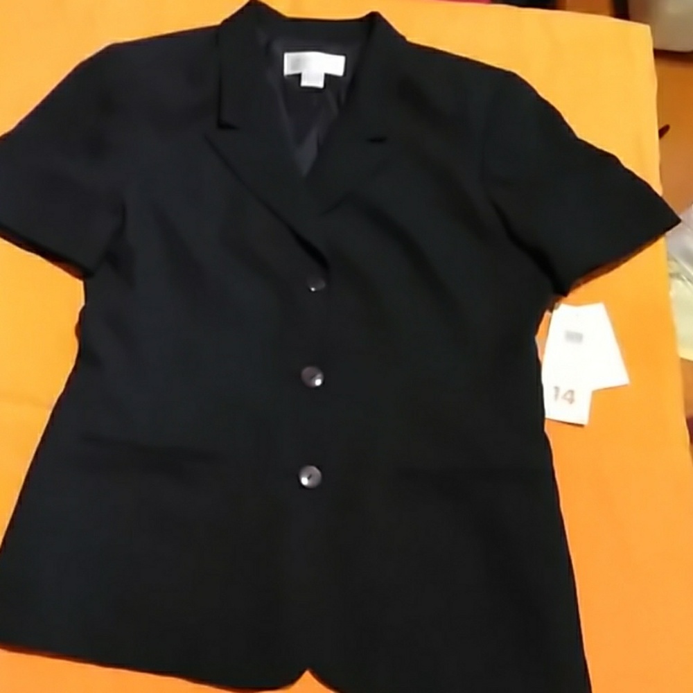 Liz Clairborne Navy short sleeve Jacket